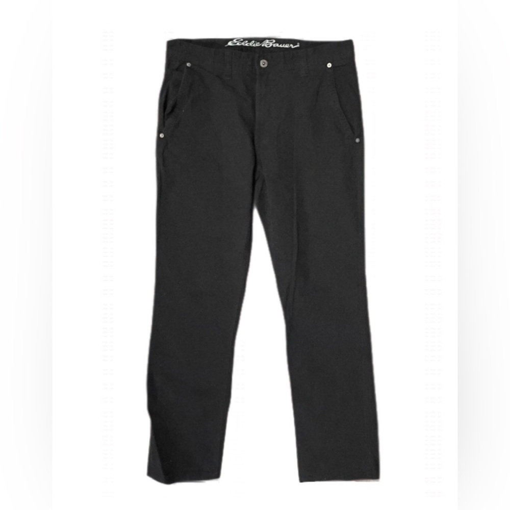 Eddie Bauer Classic Fit  Men’s Black Utility Canvas Pants size 32 x 34